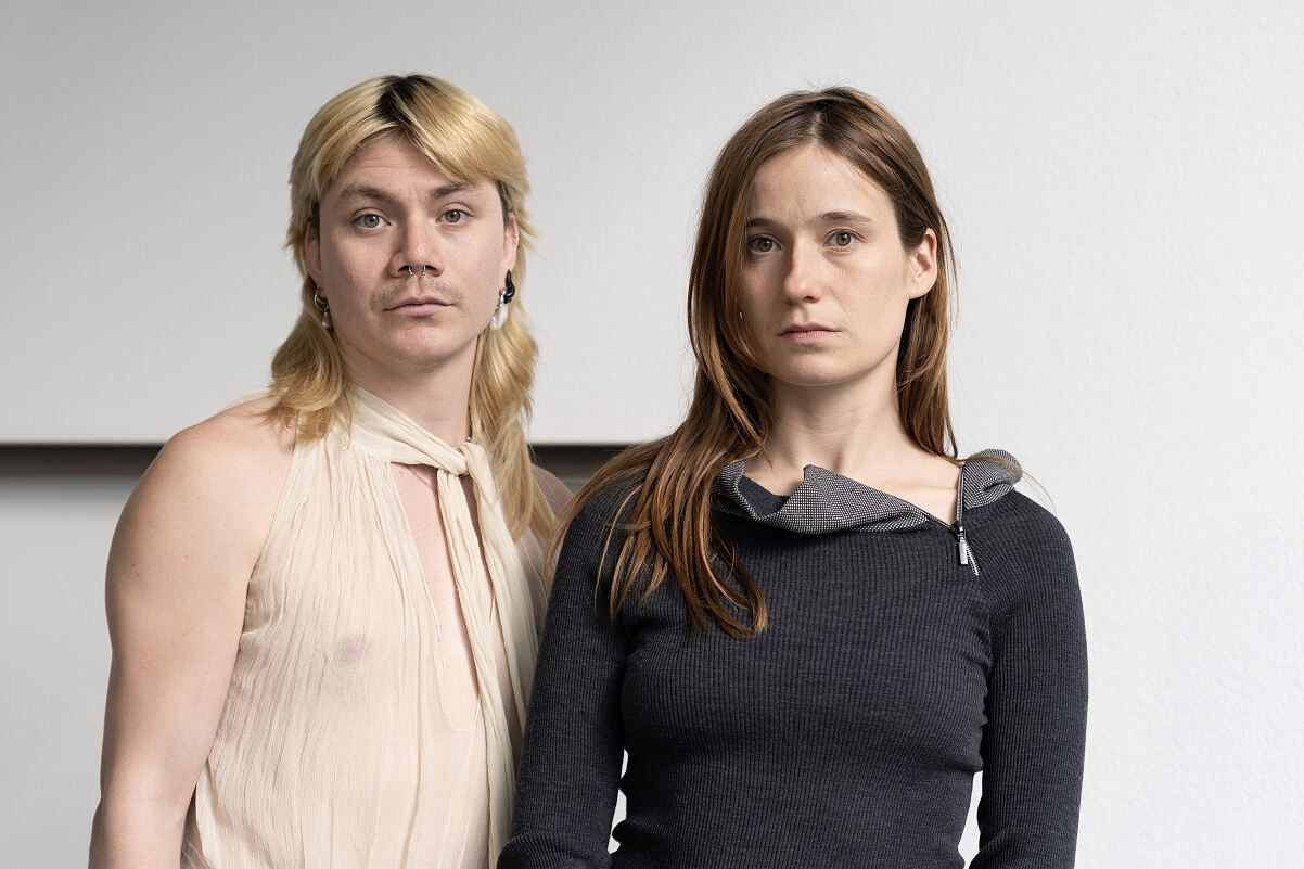 Valentino Skarwan (l.) und Lotti Brockmann (r.) Foto: Kunsthalle Wien