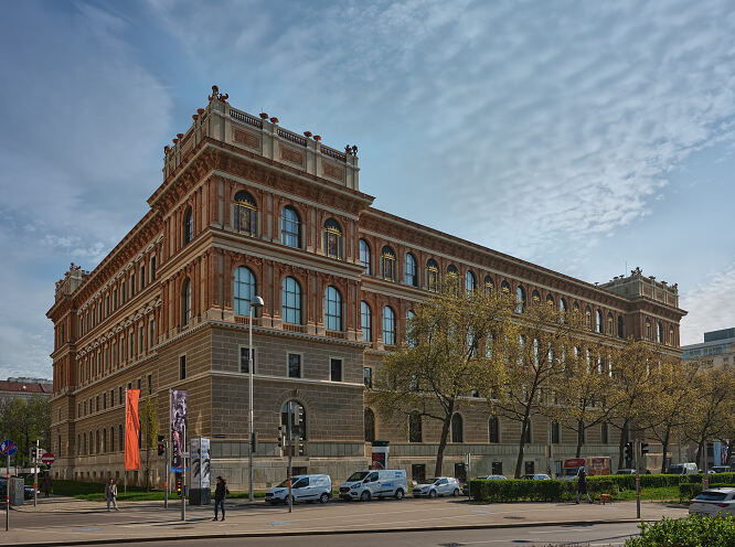 Akademie der bildenden Künste Wien am Schillerplatz, Ansicht Rückseite
