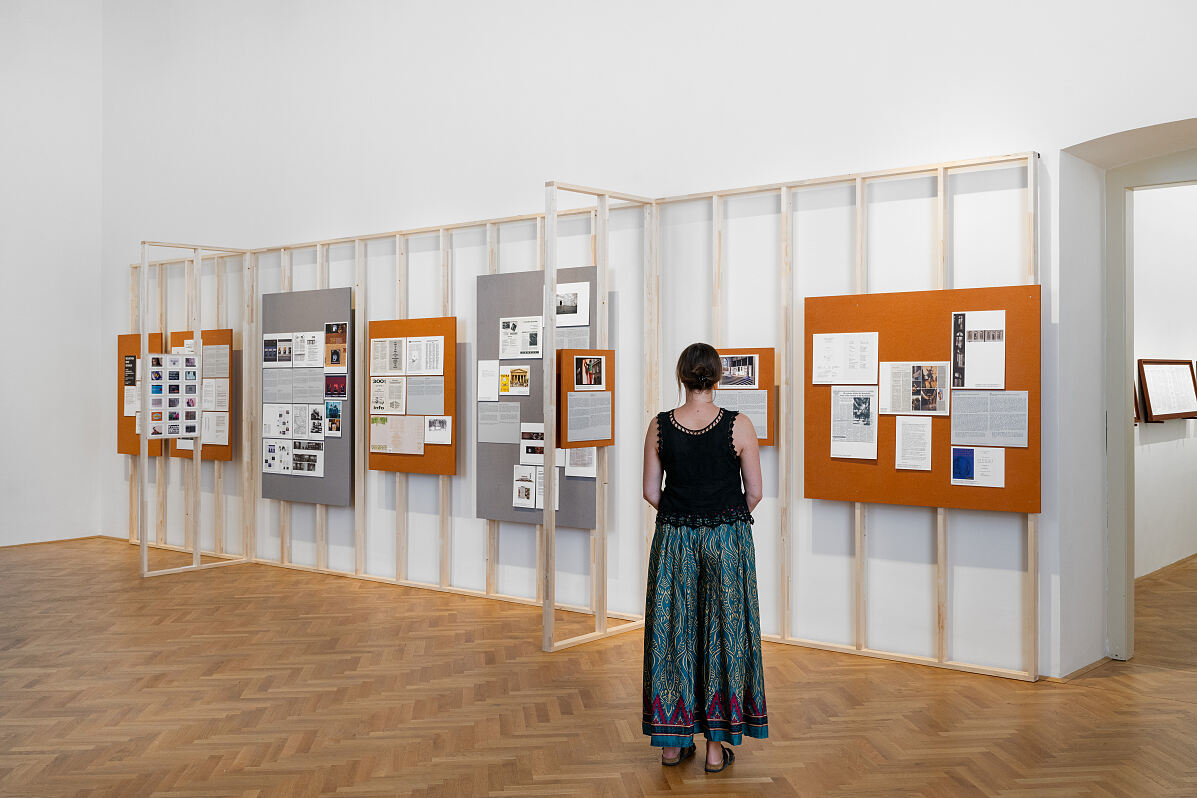 Archivinstallation, Ausstellungsansicht, Exhibit Galerie