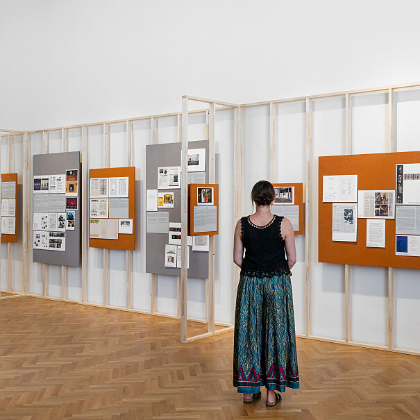 Archivinstallation, Ausstellungsansicht, Exhibit Galerie