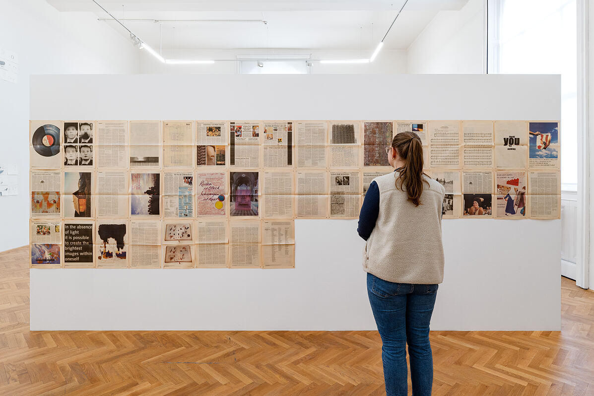 Ausstellungsansicht Exhibit Galerie, Das Cathrin Pichler Archiv von RPU-Artaud-001 bis DAV-Plakate-029